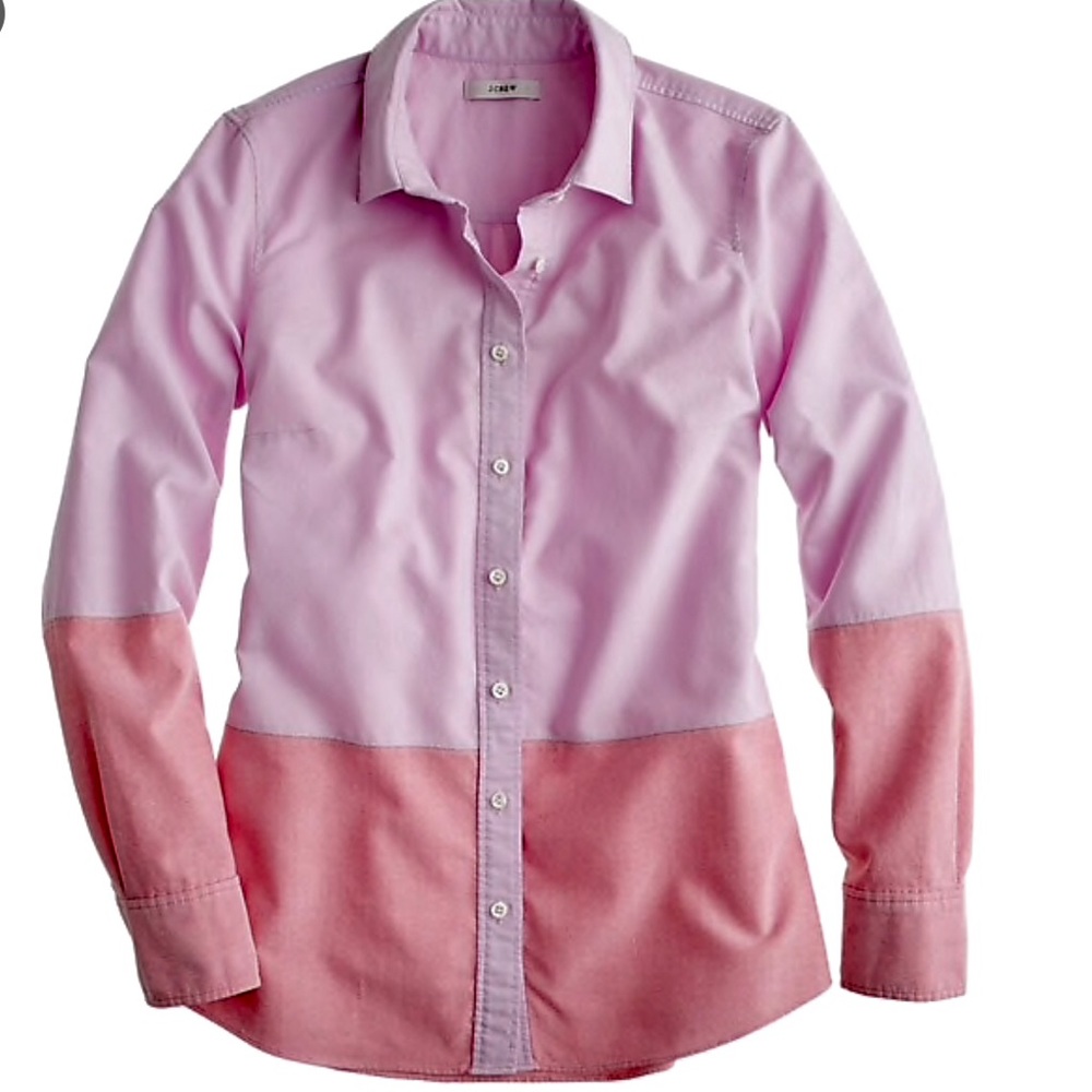 J. Crew Colorblock Oxford Shirt